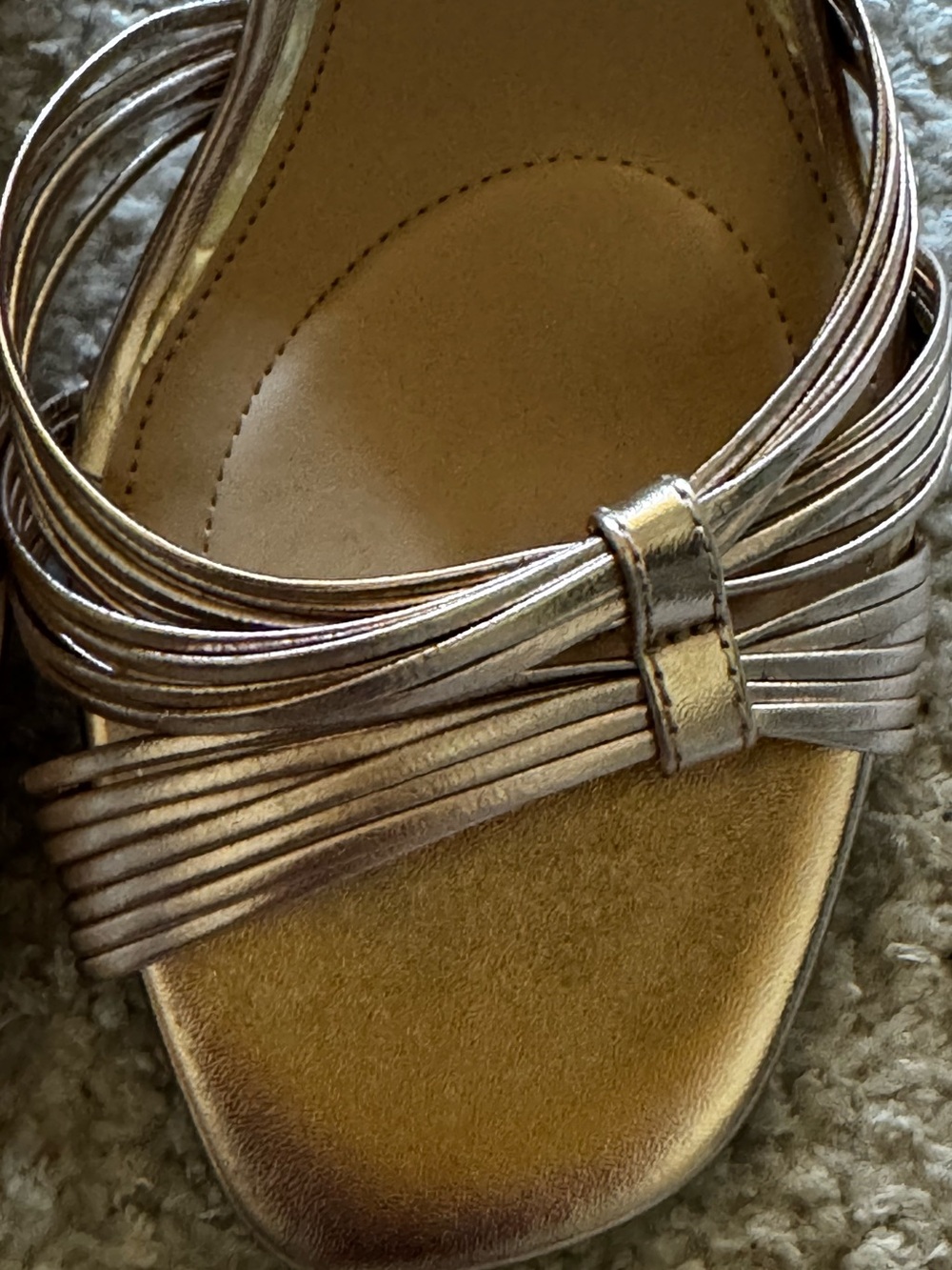NEW Jewel Badgely Mischka Michelle Ankle Strap Sandal in Rose Gold - Picture 9 of 11